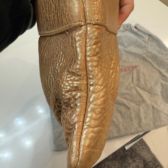 Lauren Merkin Metallic Gold Evening Bag - Picture 6 of 7